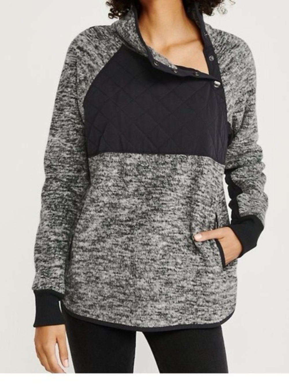 Abercrombie & Fitch Quilted Pullover Jacket